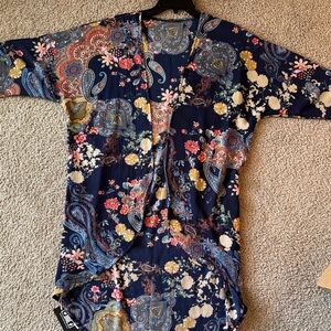 Vibrant Floral Paisley Kimono